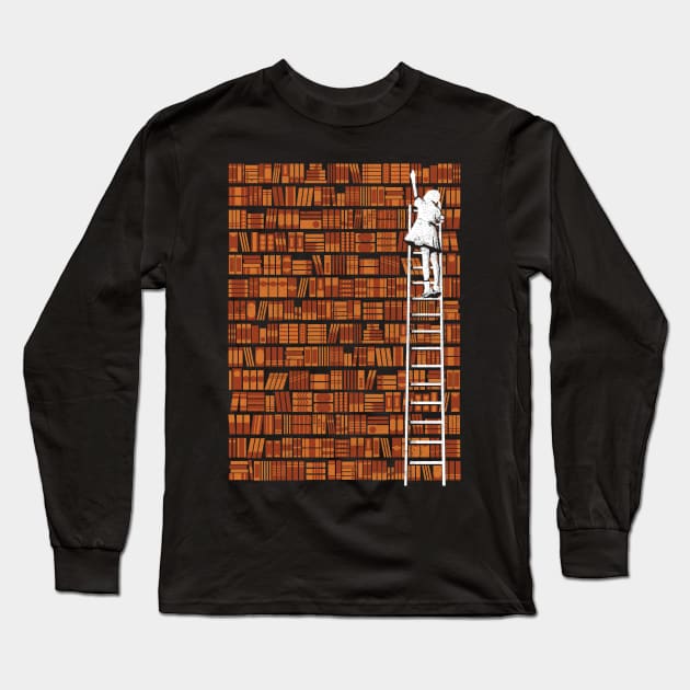 Library Long Sleeve T-Shirt by chicorei